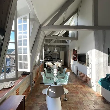 Le Loft Du Homard Bleu - Entre Ciel Et - Free Parking 500m * 옹플뢰르